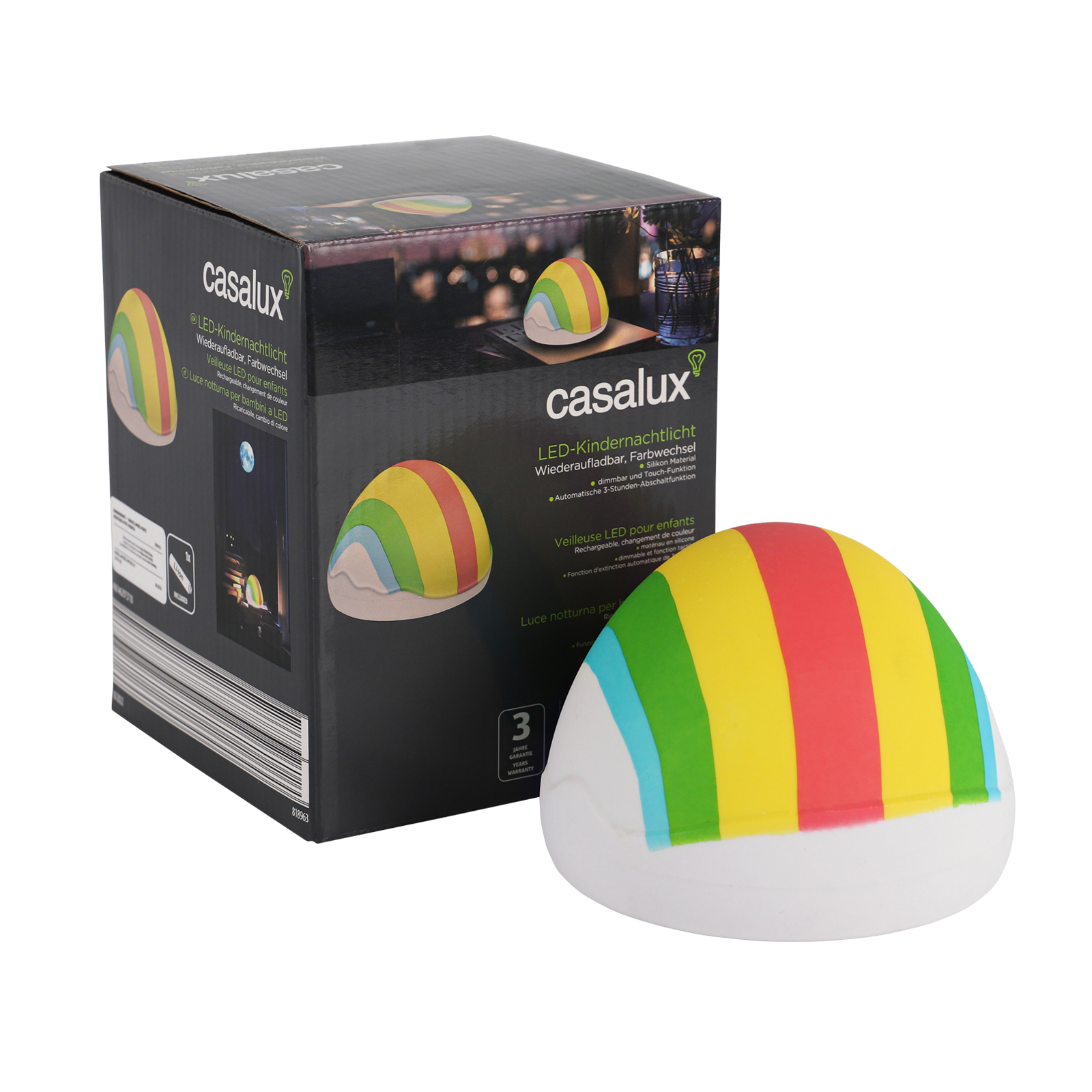 Cute Mini Silicone Night Light Cartoon Induction Clap Touch Color Change LED Light Source Creative Baby Children Bedside Lamp